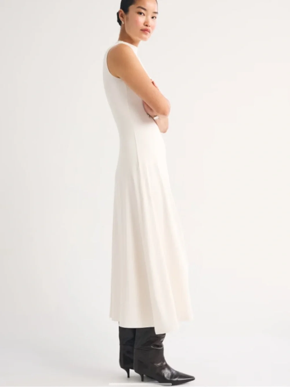 Abercrombie & Fitch Mockneck Knit Maxi Dress